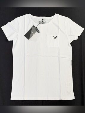 Distorted People New W Tags Blades Crew Neck Size Small Shirt White